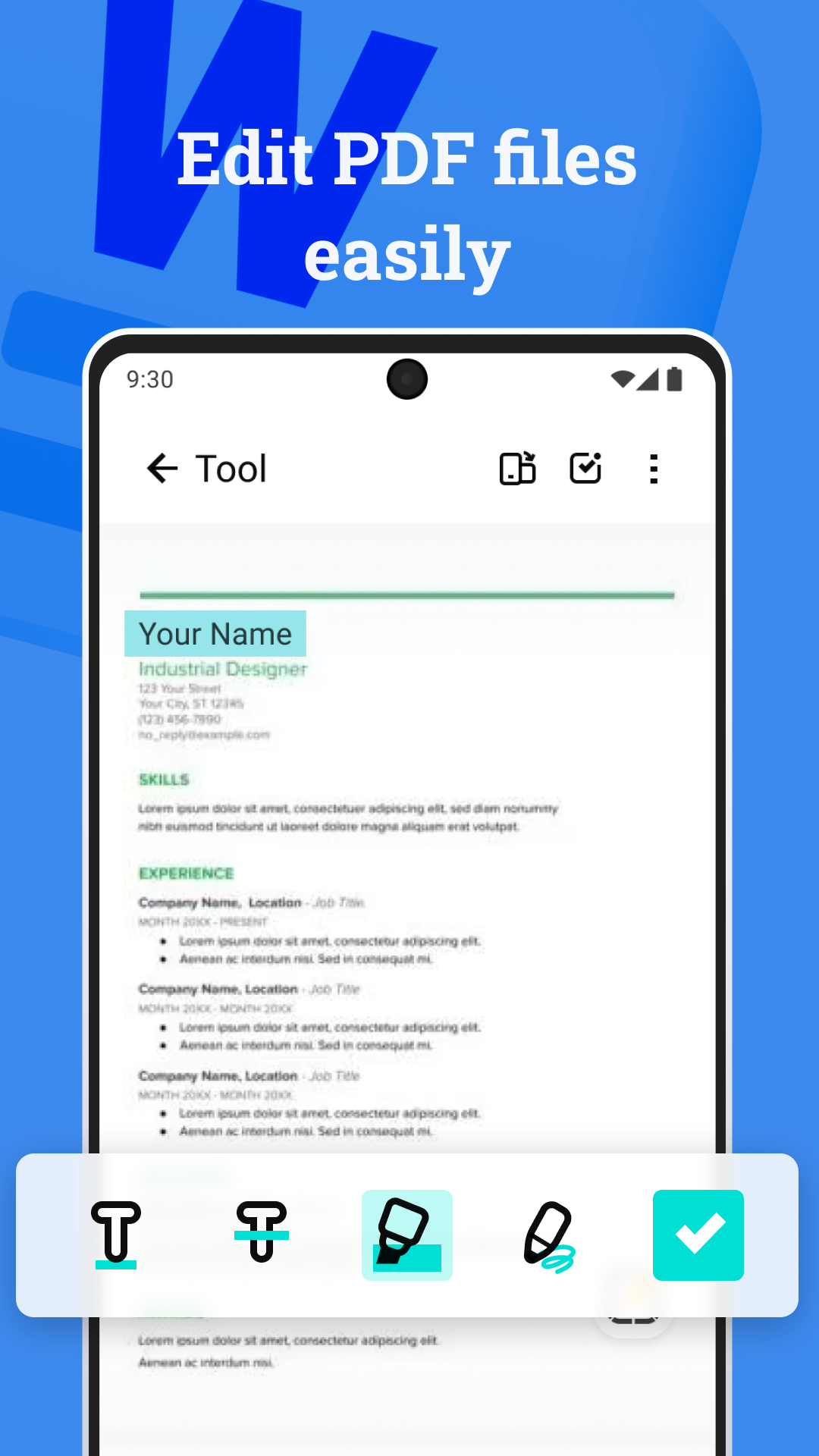 Reading Features